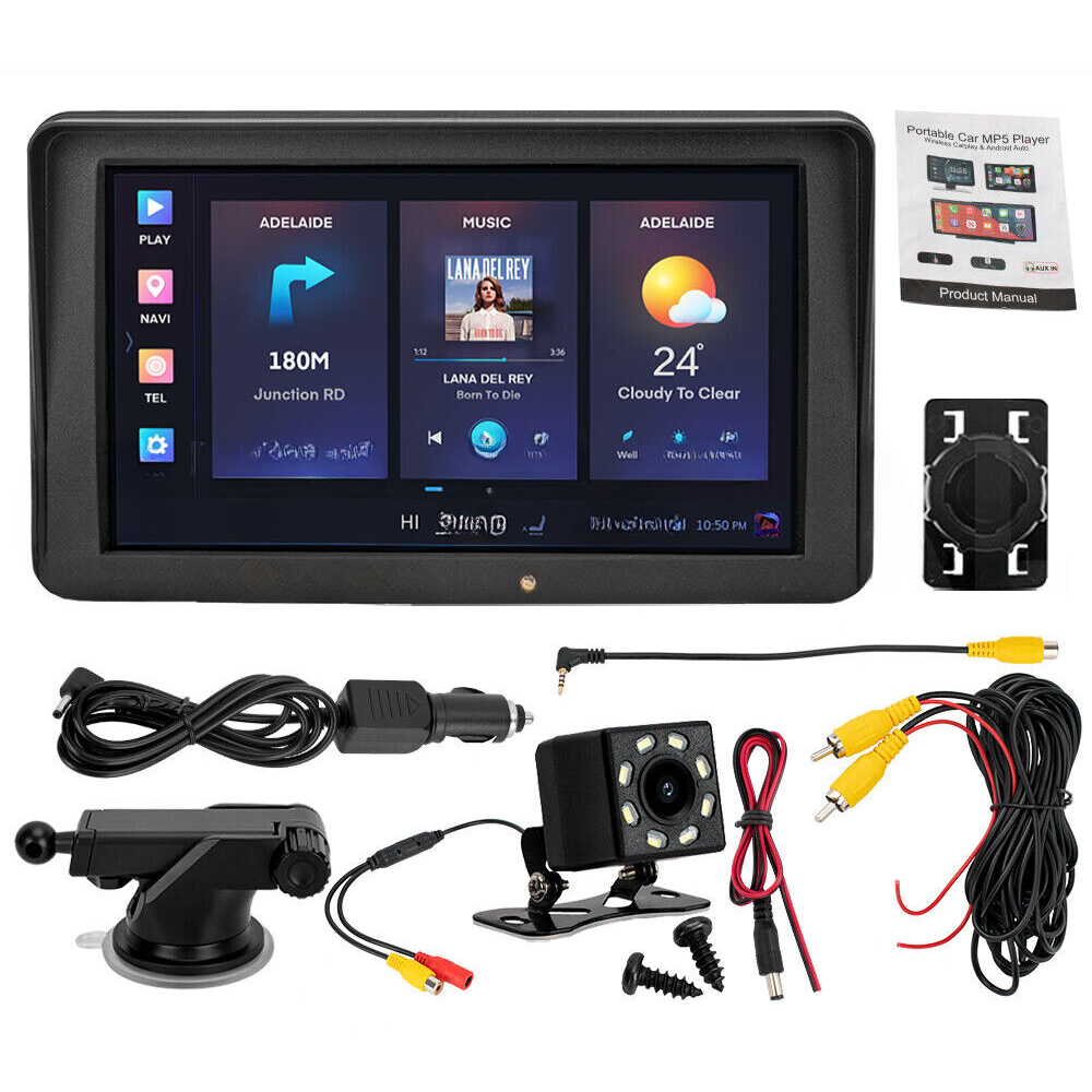 Versatile Touch Screen Car Display | Apple CarPlay & Android Auto