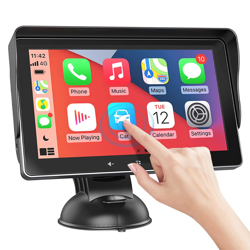 Versatile Touch Screen Car Display | Apple CarPlay & Android Auto