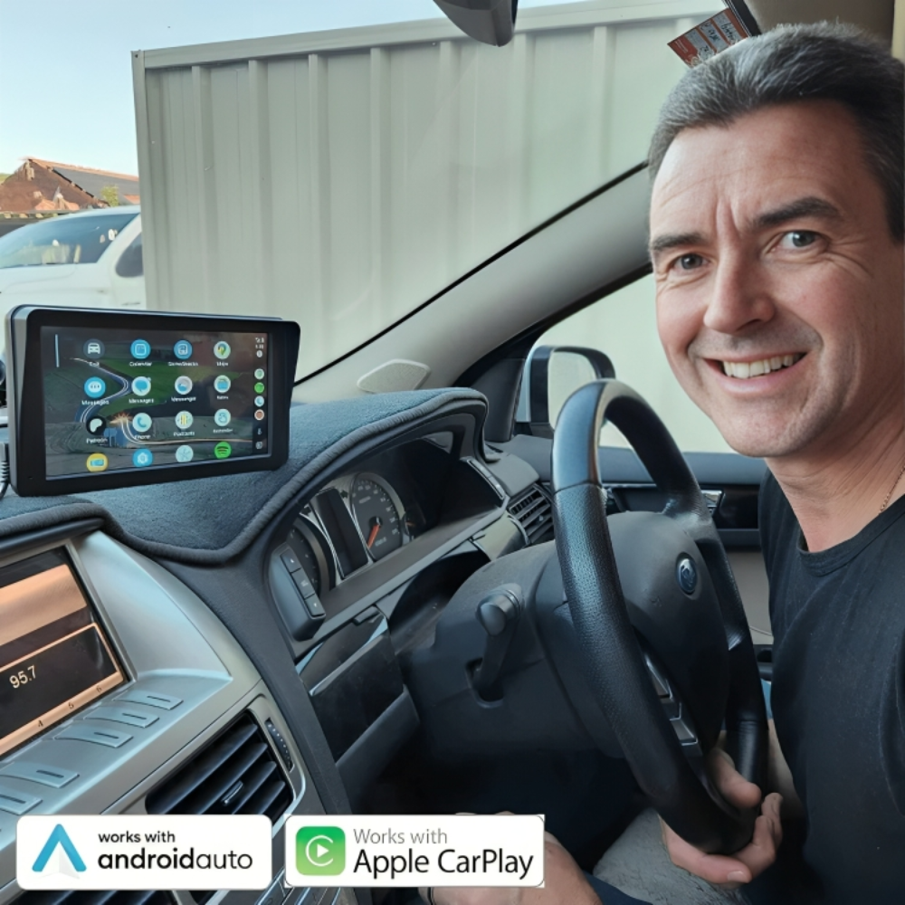 Versatile Touch Screen Car Display | Apple CarPlay & Android Auto